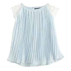 Chiff'on Trend: Angel Blue Chiffon Baby Doll Dress