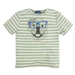 Four Eyed Fido:  Embroidery Graphic Tee