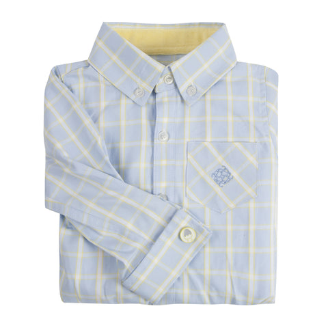 The Chick Magnet: Yellow & Blue Check Shirtzie™/Shirt