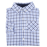 Blue and Navy Open Check Shirt