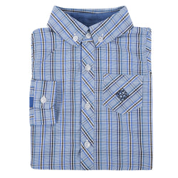 Blue Check Chambray Shirt