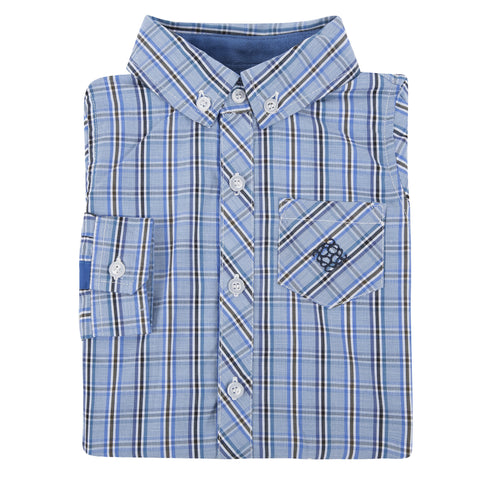 Blue Check Chambray Shirt