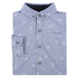 Blue Paper Planes Printed Shirt