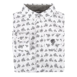 Black and White Bicycle Shirt