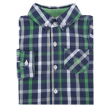 Green and Blue Plaid Shirt