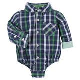 Green and Blue Plaid Shirt
