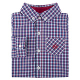 Red and Blue Tight Check Shirt