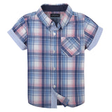 Blue and Pink Madras Shirt