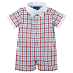 Infant Shirtall Red & Aqua