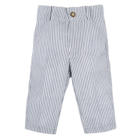 The Matte-Lock: Blue Seersucker Pant