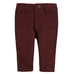 Maroon Twill Pants