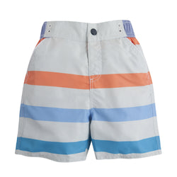 Perfectly Suited: Stripe Swim Trunks