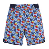 Geo Printed Glasses Swim Trunks