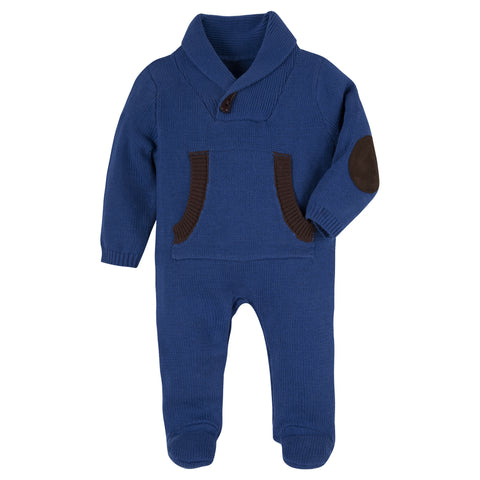 Blue Toggle Sweater Romper