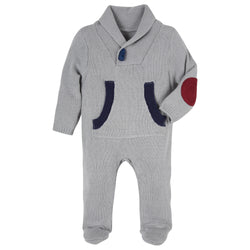 Grey Toggle Sweater Romper