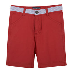 Twill Shorts in Red