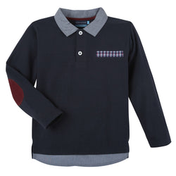 Navy L/S Polo