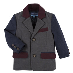 Grey, Navy, and Maroon Blazer