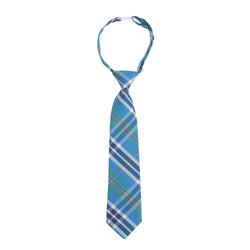 Teal Plaid Tie