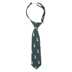 Green Snowman Tie