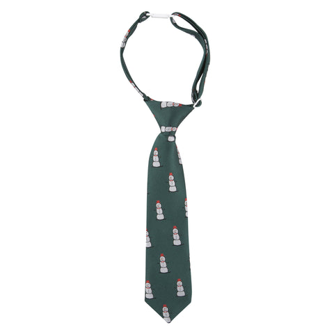 Green Snowman Tie