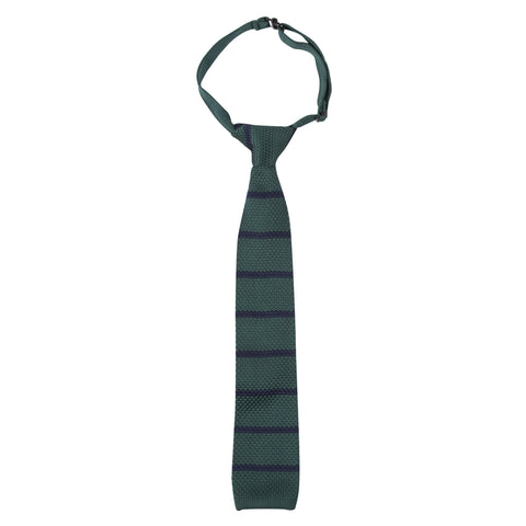 Hunter Green Stripe Knit Tie