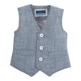 The Ronnie Reed: Blue Chambray Vest