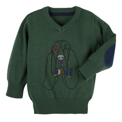 Hunter Green Hound Sweater