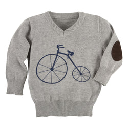 Grey Bicycle Sweater