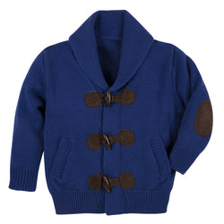 Blue Toggle Cardigan