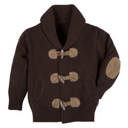 Brown Toggle Cardigan