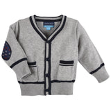 Varsity Cardigan with Car Elbow Patches