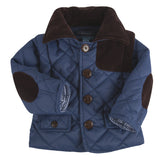 Blue Quilted Convertible Jacket