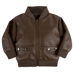 Cognac Bomber Jacket