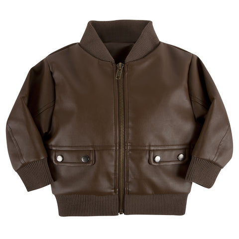 Cognac Bomber Jacket
