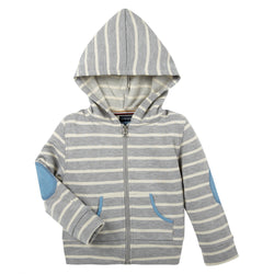 Hoodie with Grey Stripes