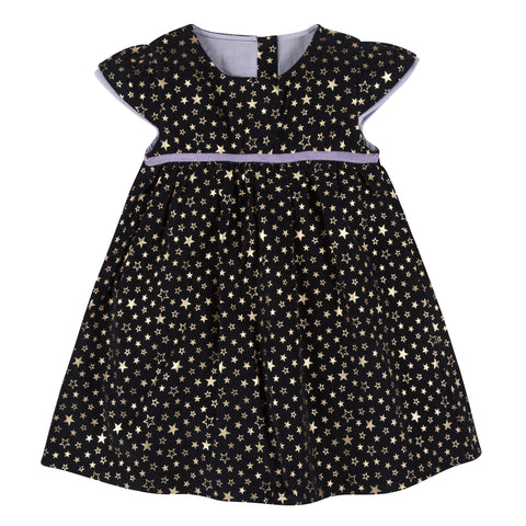 Navy Corduroy Star Dress