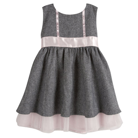 Black & White Herringbone Dress