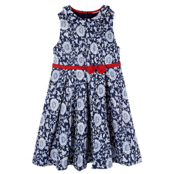 Navy Floral Dress