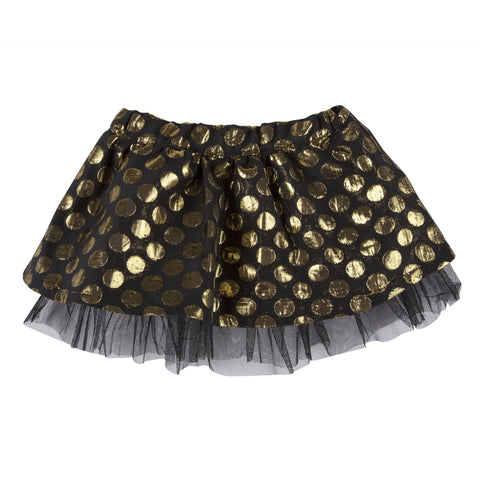 Foil Dot Brocade Skirt