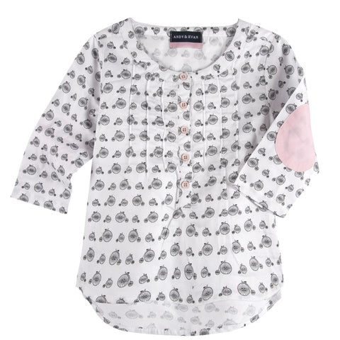 Black & White Bicycle Shirt