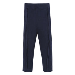Navy Sweater Knit Pants