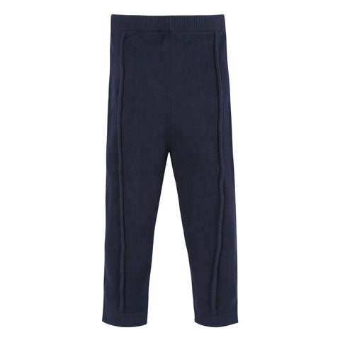 Navy Sweater Knit Pants
