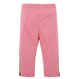 Faded Neon Pink Legging with Lime Zippers