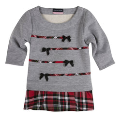 Grey & Red Xmas Plaid Tunic