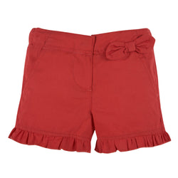 Woven Red Shorts