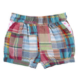 Plaid You Came: Patchwork Plaid Bubble Short