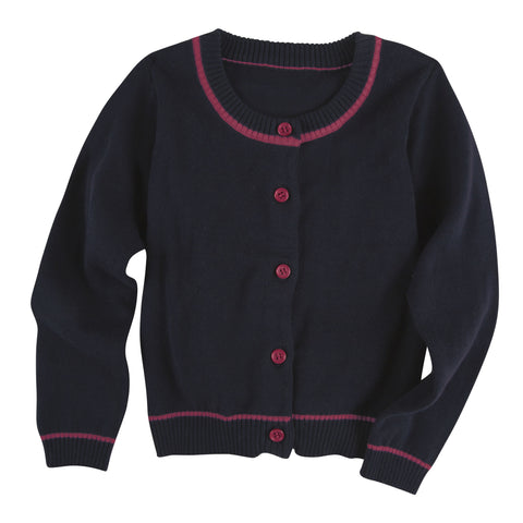 Navy and Hot Pink Cardigan