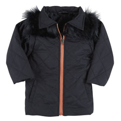Navy Quilted Convertible Jacket