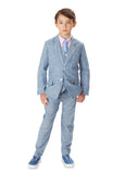 The Ronnie Reed: Blue Chambray 2pc Blazer and Pant Set